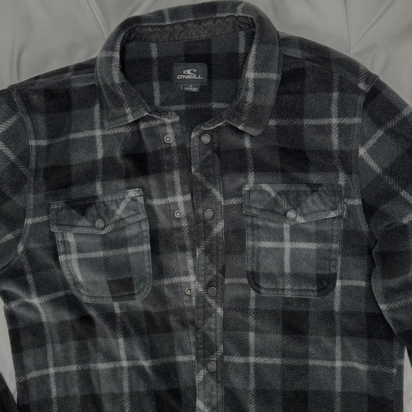 O’Neill Plaid Super Fleece Flannel Shirt - Picture 4 of 4